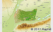 Satellite Map of Yongji, physical outside