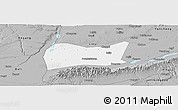Gray Panoramic Map of Yongji