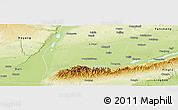 Physical Panoramic Map of Yongji