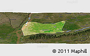 Satellite Panoramic Map of Yongji, darken