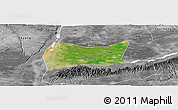 Satellite Panoramic Map of Yongji, desaturated
