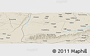 Shaded Relief Panoramic Map of Yongji