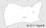 Silver Style Simple Map of Yongji, cropped outside