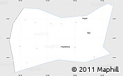 Silver Style Simple Map of Yongji, single color outside