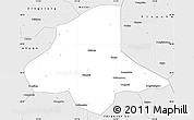 Silver Style Simple Map of Yu Xian