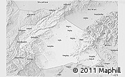 Silver Style 3D Map of Yuanping
