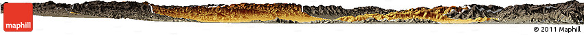 Physical Horizon Map of Yuanping, darken, semi-desaturated