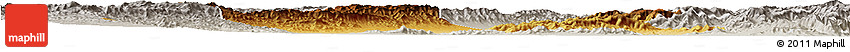 Physical Horizon Map of Yuanping, lighten, semi-desaturated