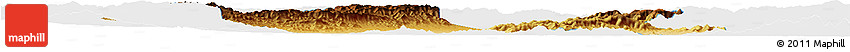 Physical Horizon Map of Yuanping, single color outside