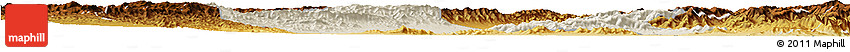 Shaded Relief Horizon Map of Yuanping, physical outside
