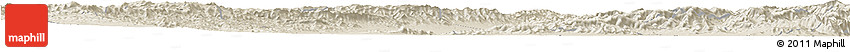 Shaded Relief Horizon Map of Yuanping