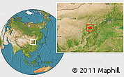Satellite Location Map of Yuanping