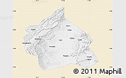 Classic Style Map of Yuanping, single color outside