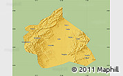 Savanna Style Map of Yuanping, single color outside