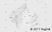 Silver Style Map of Yuanping, single color outside