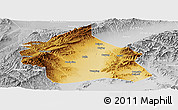 Physical Panoramic Map of Yuanping, lighten, desaturated