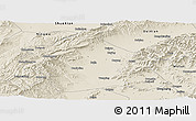 Shaded Relief Panoramic Map of Yuanping