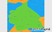 Political Simple Map of Yuanping