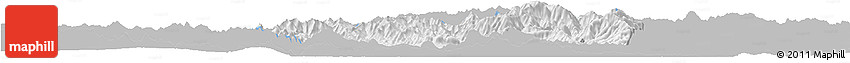 Gray Horizon Map of Yuanqu, single color outside