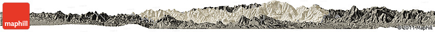Shaded Relief Horizon Map of Yuanqu, darken Shaded Relief Horizon Map of Yuanqu, darken