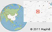 Savanna Style Location Map of Yuanqu, highlighted country