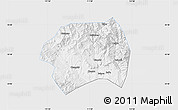 Silver Style Map of Yuanqu, single color outside