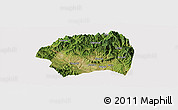 Satellite Panoramic Map of Yuanqu, cropped outside