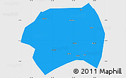 Political Simple Map of Yuanqu, single color outside