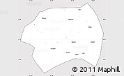 Silver Style Simple Map of Yuanqu, cropped outside