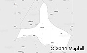 Silver Style Simple Map of Yuci
