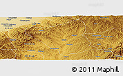 Physical Panoramic Map of Yushe