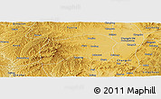 Physical Panoramic Map of Zhangzhi