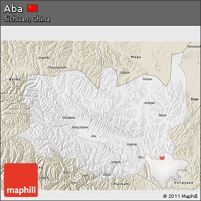 Classic Style 3D Map of Aba