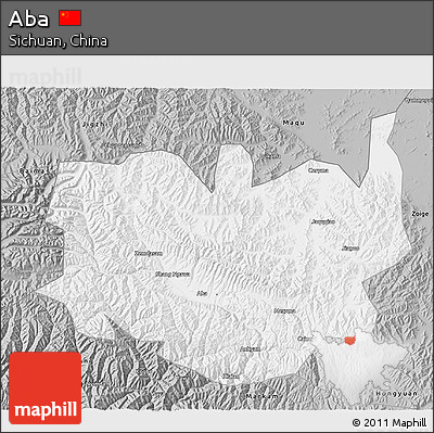 Gray 3D Map of Aba