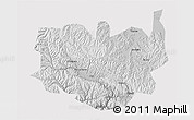 Physical 3D Map of Aba, cropped outside