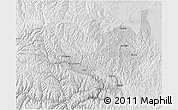 Physical 3D Map of Aba, lighten, semi-desaturated