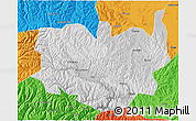 Physical 3D Map of Aba, political outside