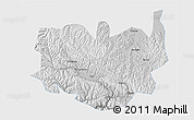 Physical 3D Map of Aba, single color outside