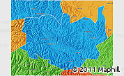 Political 3D Map of Aba