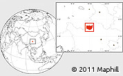 Blank Location Map of Aba