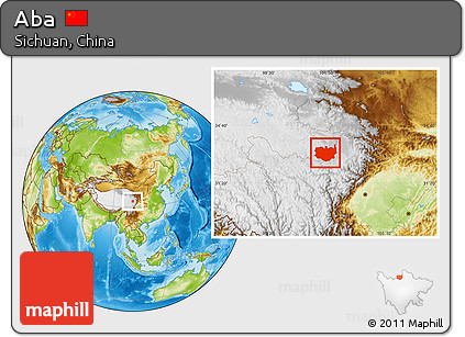 Physical Location Map of Aba