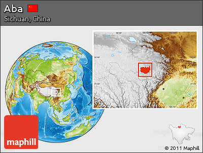 Physical Location Map of Aba
