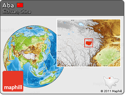 Physical Location Map of Aba