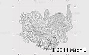 Physical Map of Aba, cropped outside