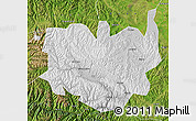 Physical Map of Aba, satellite outside