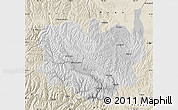 Physical Map of Aba, shaded relief outside