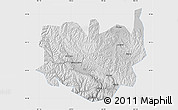 Physical Map of Aba, single color outside