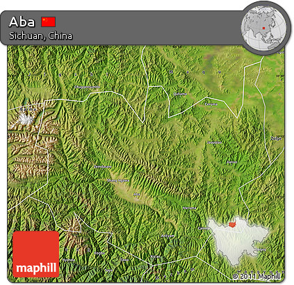 Satellite Map of Aba