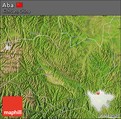 Satellite Map of Aba