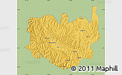 Savanna Style Map of Aba, single color outside